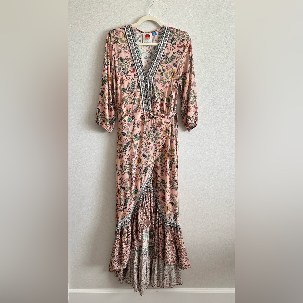 FARM Rio Floral Maxi Dress - Pink and Blue - Picture 6 of 13